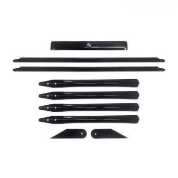 Metallic Black Pinball Machine Cabinet Armor Kit